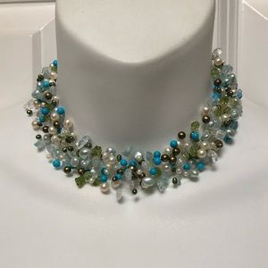 🐰 Multi-strand beaded choker.